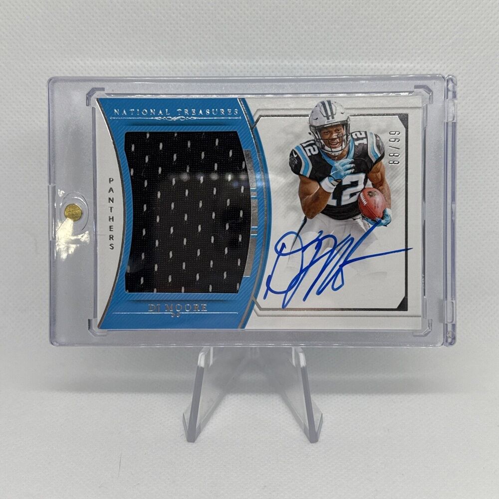 2018 Panini National Treasures DJ Moore /99 RPA Rookie Patch On-Card Auto RMS-DM